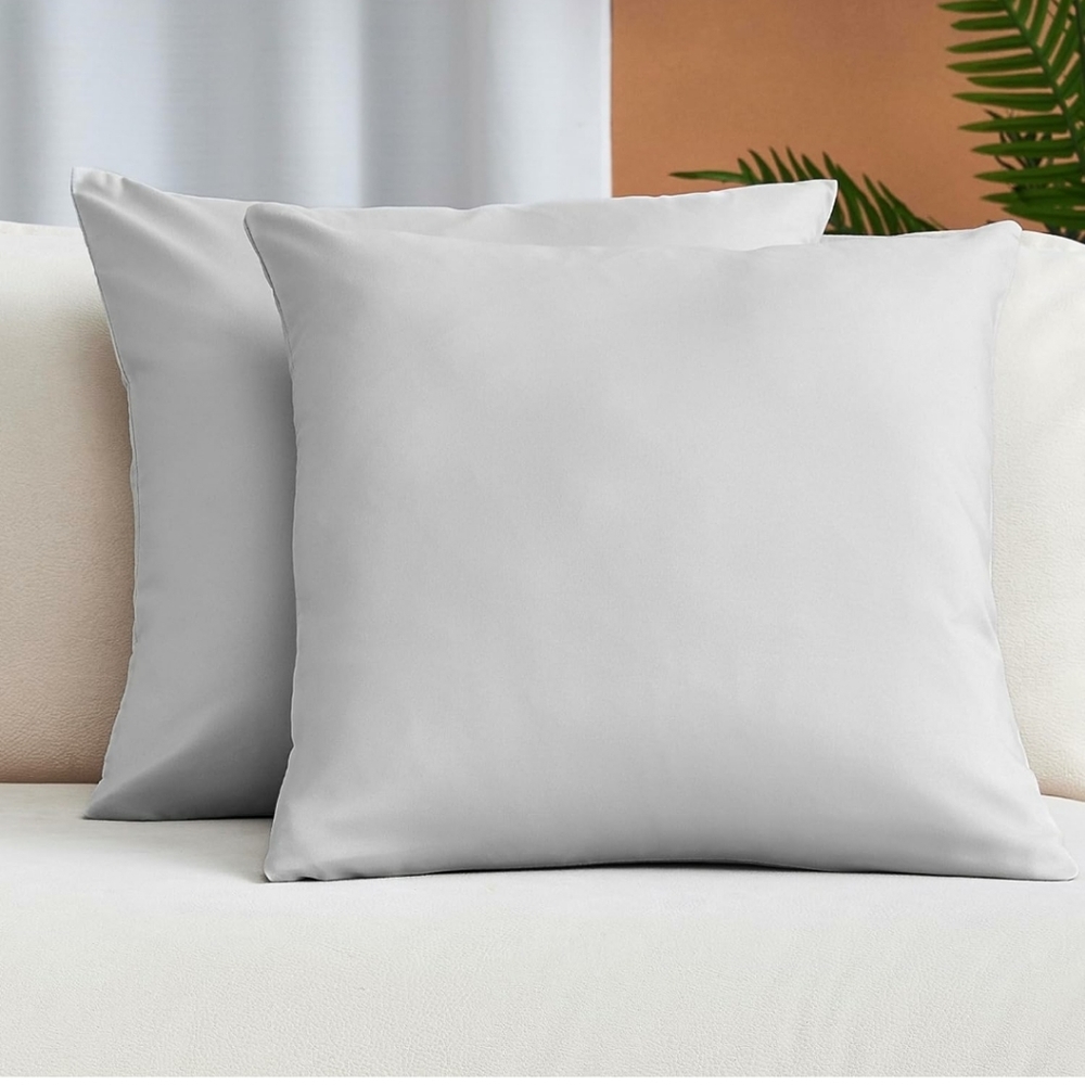 Pillows Cover 20x20 Grey 4 Pcs Set